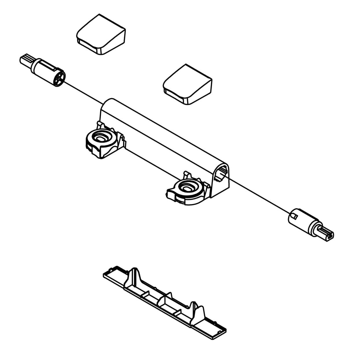 Kohler Genuine Parts Readylatch Hinge Assembly KIT, PB - White by Kohler Genuine Parts