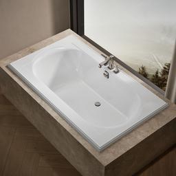 Kohler Memoirs 72'' x 42'' drop-in bath - White - image 2