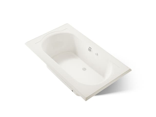 Kohler Memoirs 72'' x 42'' drop-in Heated BubbleMassageE air bath - Biscuit
