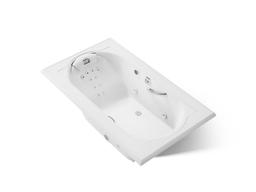 Kohler Memoirs 72'' x 42'' drop-in heated whirlpool bath - White - image 1