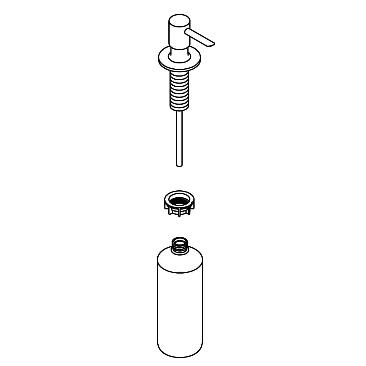Kohler Genuine Parts SOAP Dispenser Assembly - Vibrant Stainless Steel by Kohler Genuine Parts
