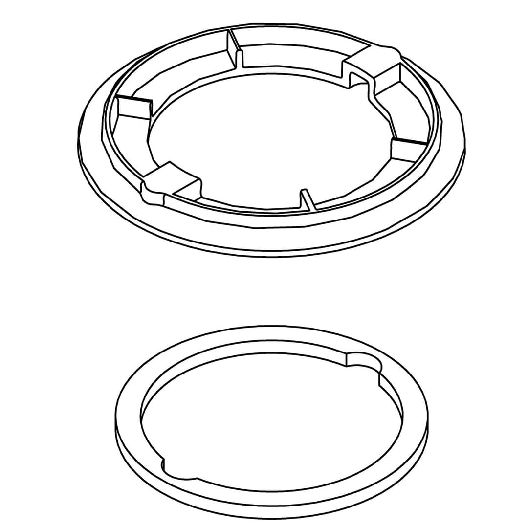 Kohler Genuine Parts Flange KIT - Vibrant Stainless Steel by Kohler Genuine Parts