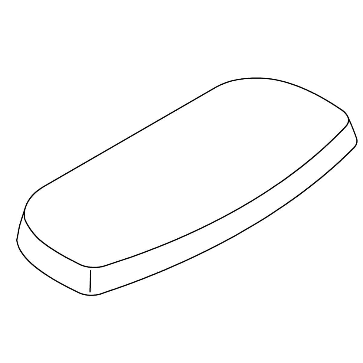 Kohler Genuine Parts TANK Cover - White by Kohler Genuine Parts