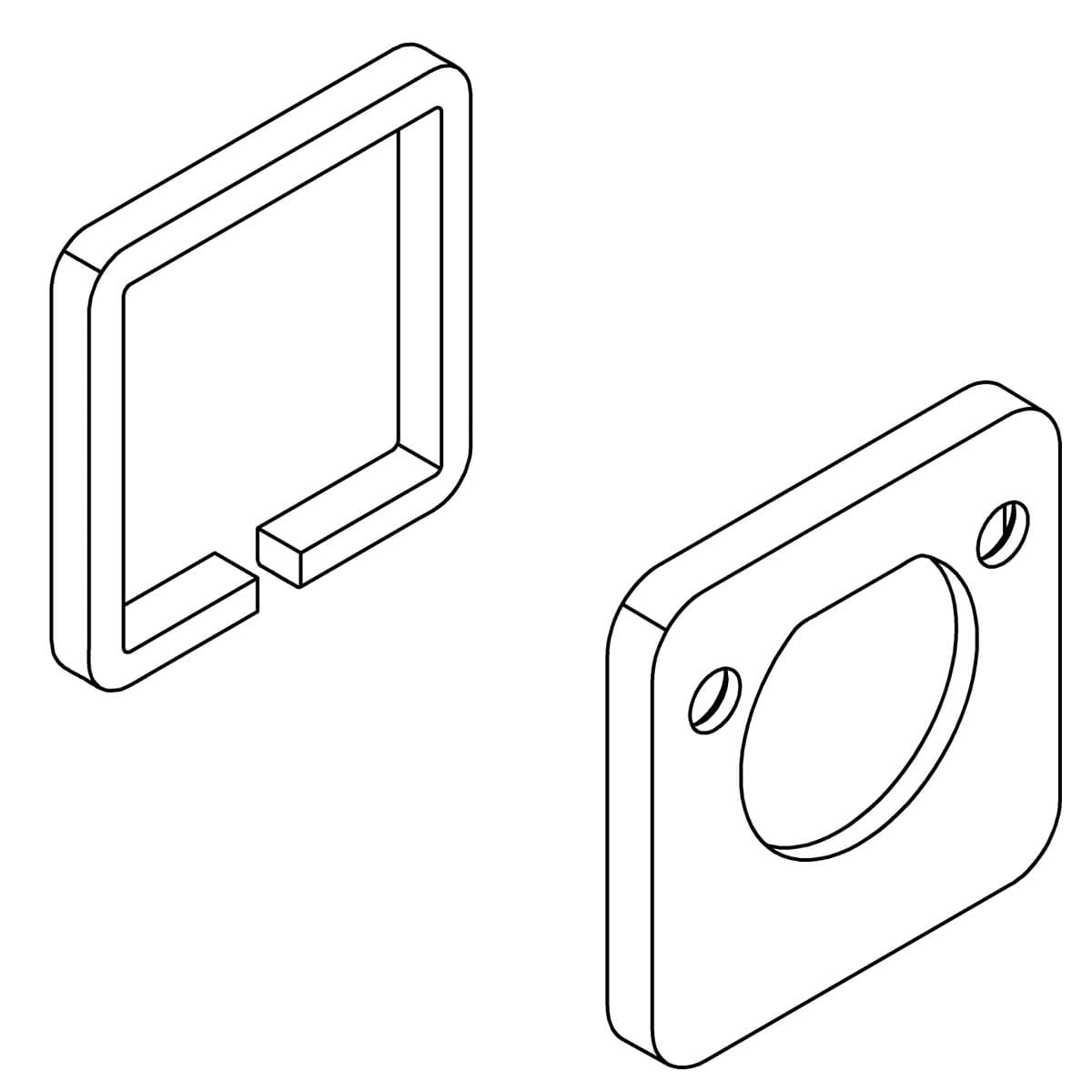 Kohler Genuine Parts Escutheon Assy, Service KIT - Matte Black by Kohler Genuine Parts