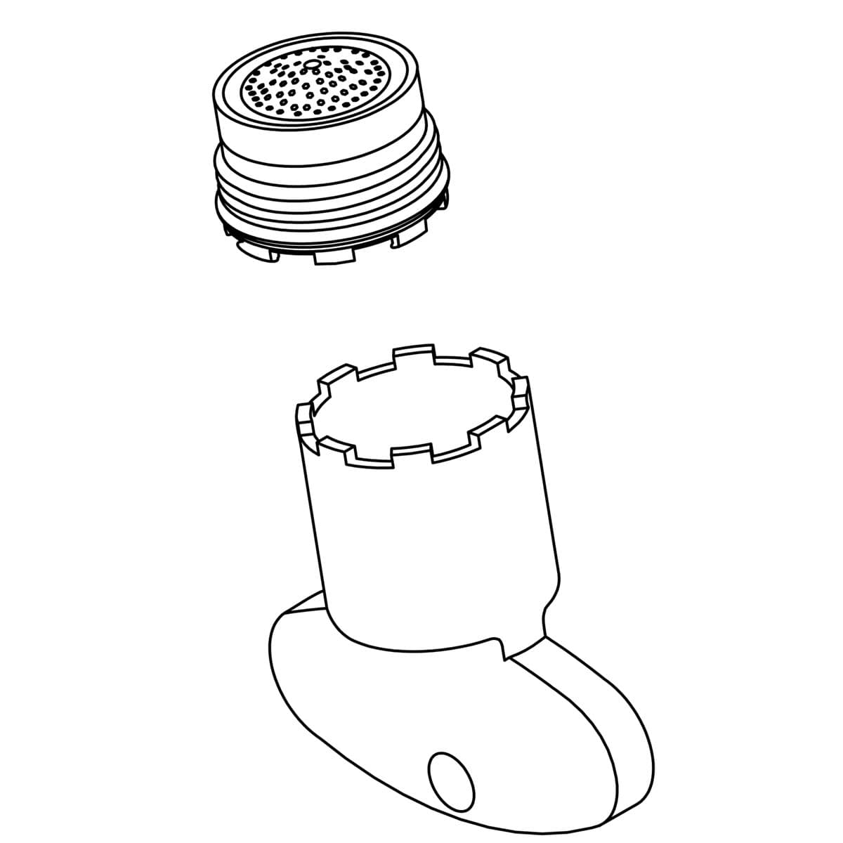 Kohler Genuine Parts Aerator_0.5gpm_m16.5 by Kohler Genuine Parts