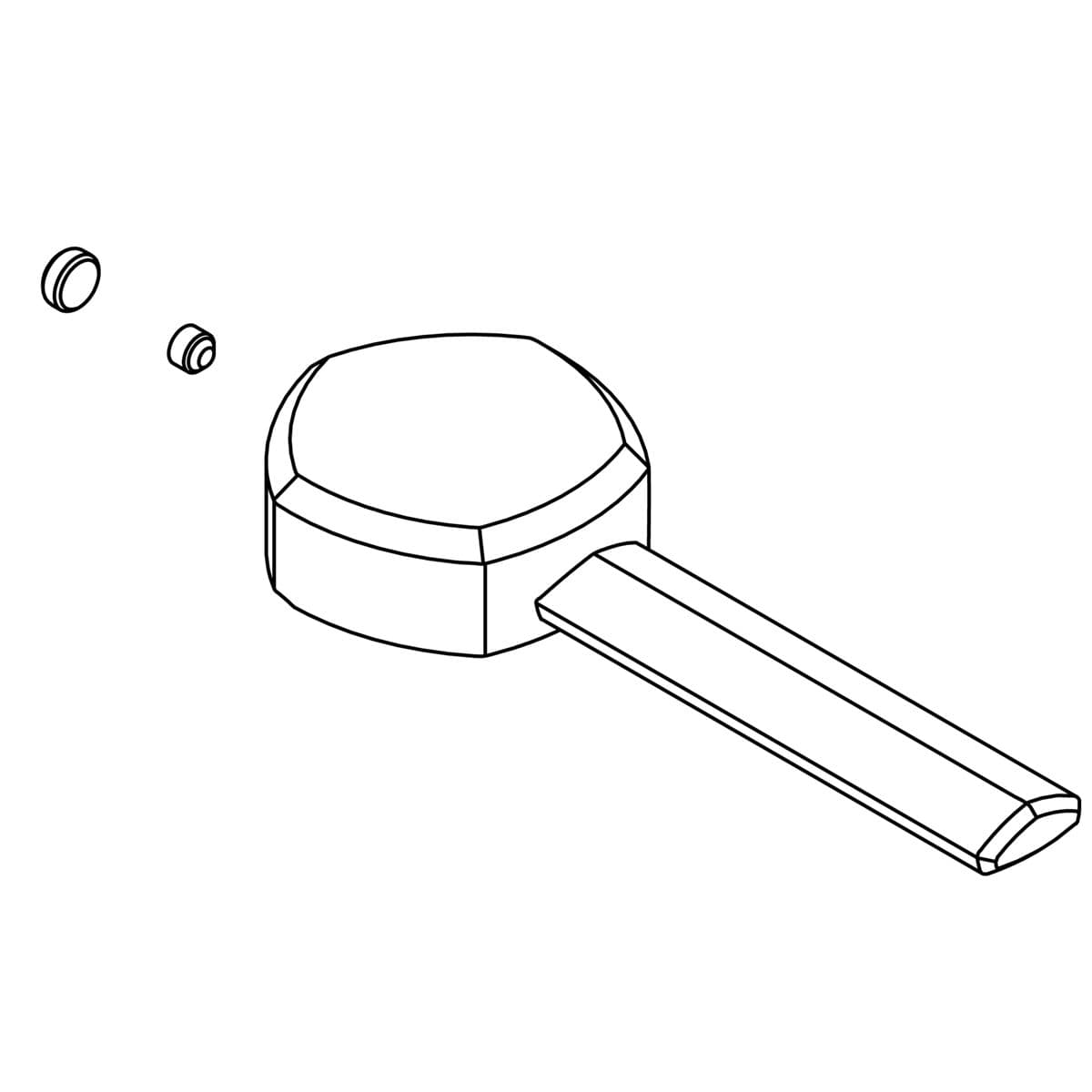 Kohler Genuine Parts Handle KIT - Matte Black by Kohler Genuine Parts