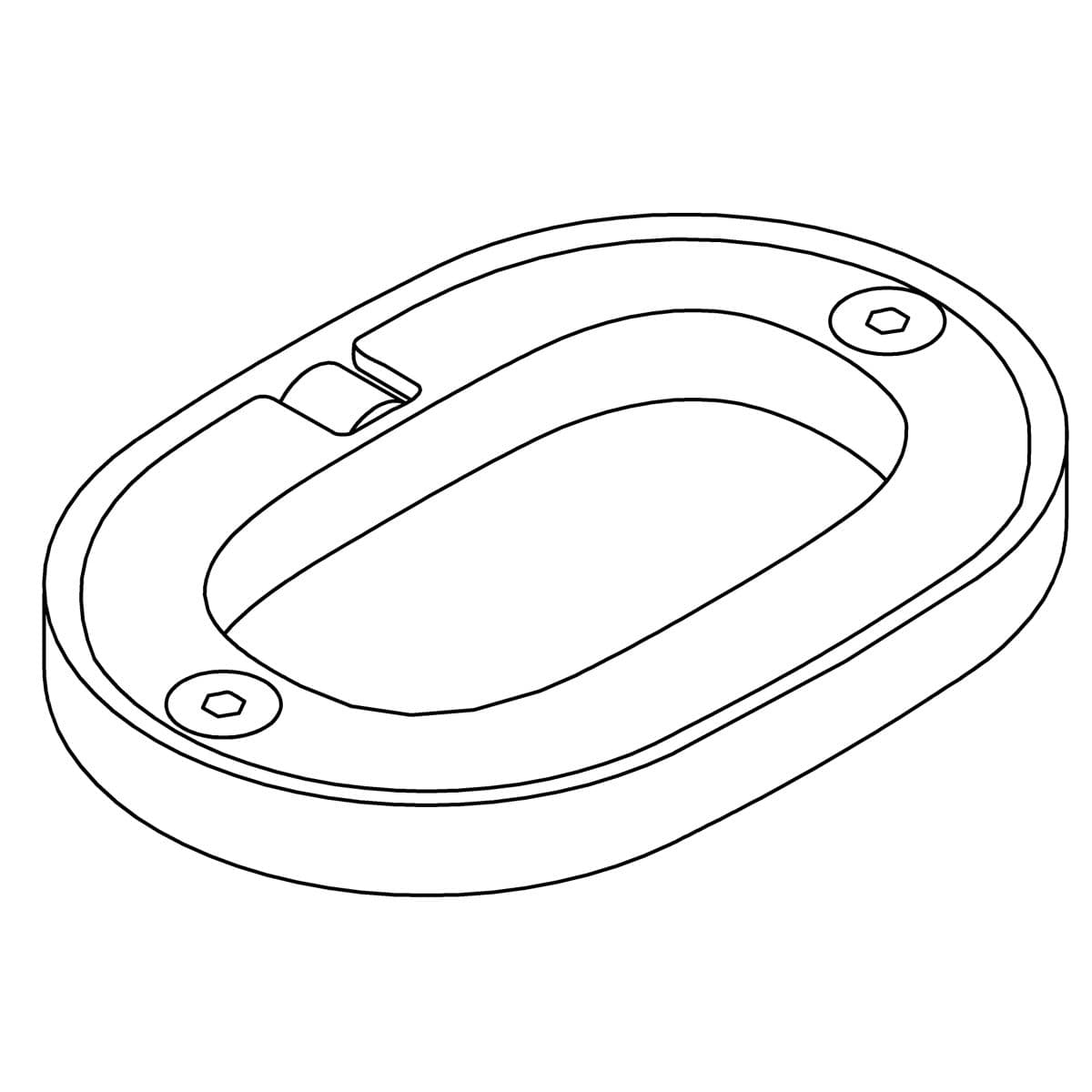 Kohler Genuine Parts Asm,escutcheon,ceiling Mount - Matte Black by Kohler Genuine Parts
