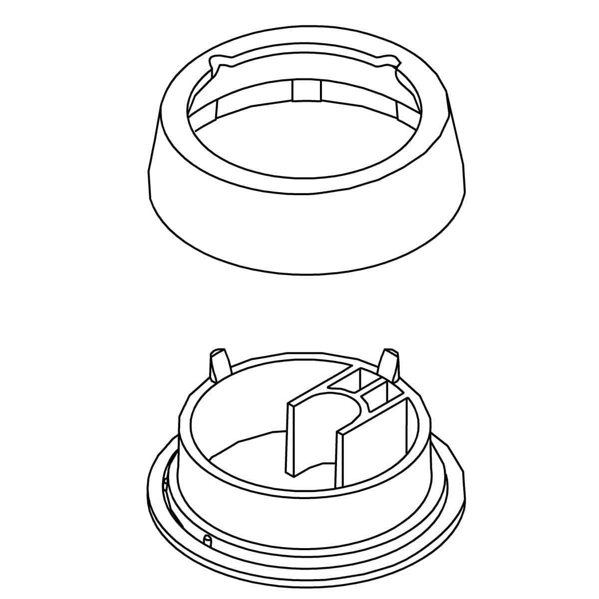 Kohler Genuine Parts KIT, Single HOLE Escutcheon - Polished Chrome by Kohler Genuine Parts