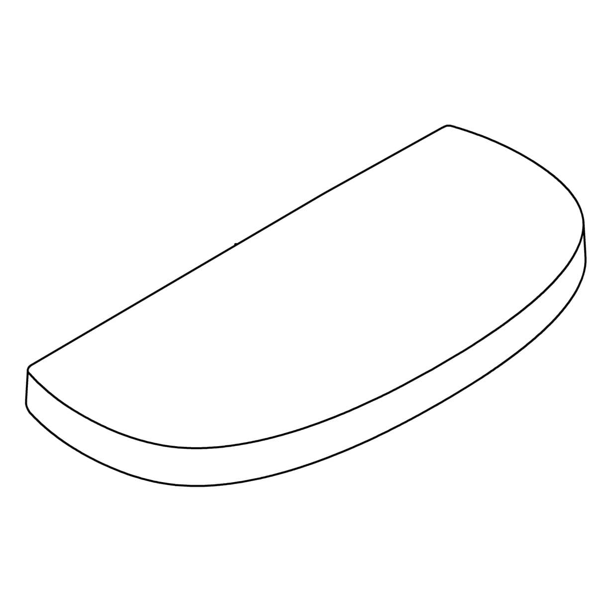 Kohler Genuine Parts Cover, Tank, Toilet - White by Kohler Genuine Parts