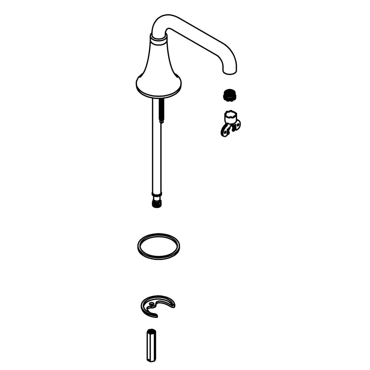 Kohler Genuine Parts Spout Assembly - Vibrant Brushed Moderne Brass by Kohler Genuine Parts