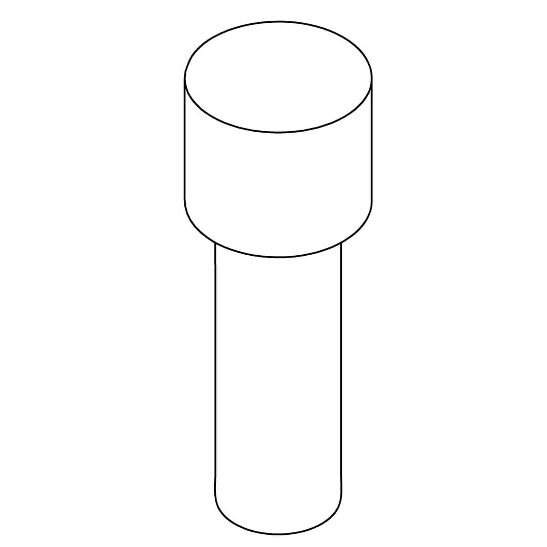 Kohler Genuine Parts LIFT KNOB - Matte Black by Kohler Genuine Parts