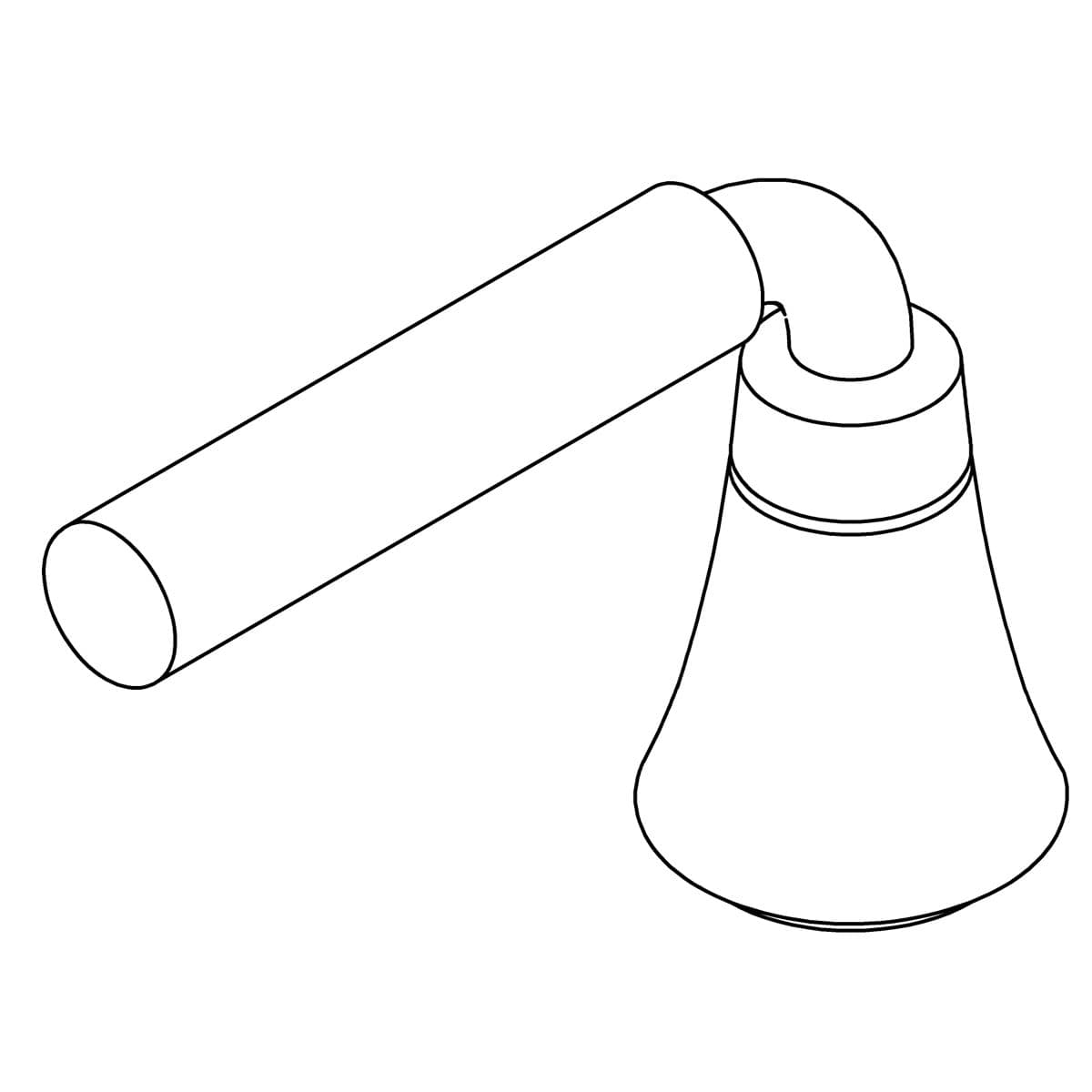 Kohler Genuine Parts Handle Assembly, Lever - Matte Black by Kohler Genuine Parts