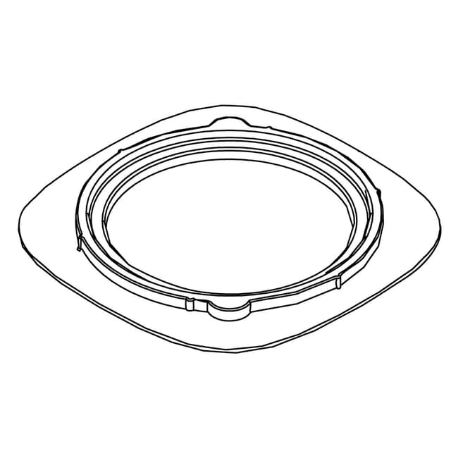 Kohler Genuine Parts SEAL Plate, Single HOLE - Black Black