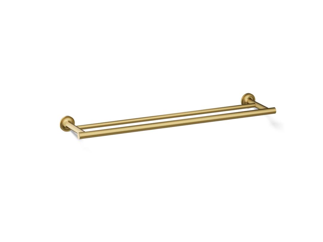 Kohler Purist 24'' Double towel bar - Vibrant Brushed Moderne Brass by Kohler