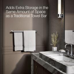 Kohler Purist 24'' Double towel bar - Polished Chrome - image 4