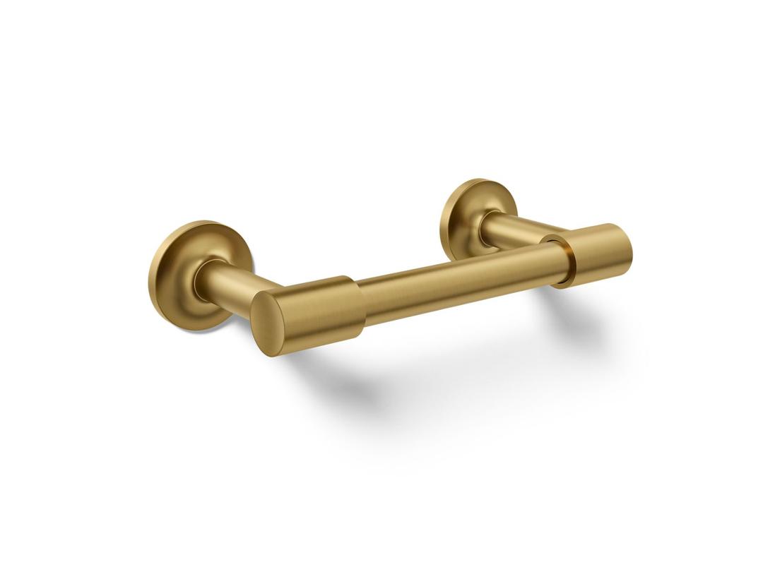 Kohler Purist Pivoting toilet paper holder - Vibrant Brushed Moderne Brass by Kohler