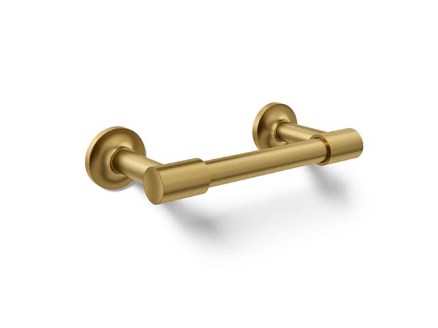 Kohler Purist Pivoting toilet paper holder - Vibrant Brushed Moderne Brass