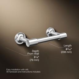 Kohler Purist Pivoting toilet paper holder - Polished Chrome - image 3
