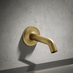 Kohler Purist Wall-mount bath spout - Vibrant Brushed Moderne Brass - image 2