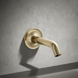 Kohler Purist Wall-mount bath spout - Vibrant French Gold - image 2