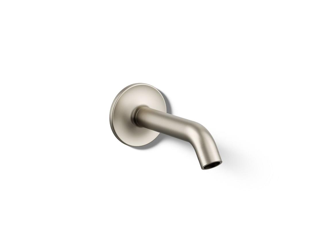 Kohler Purist Wall-mount bath spout - Vibrant Brushed Nickel by Kohler