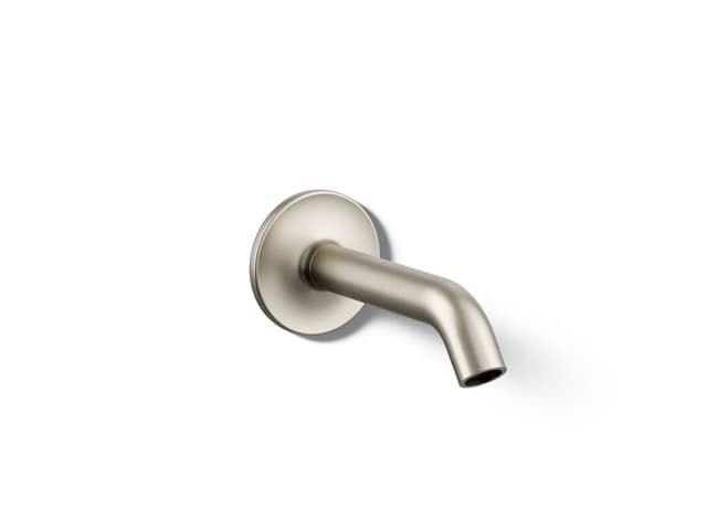 Kohler Purist Wall-mount bath spout - Vibrant Brushed Nickel