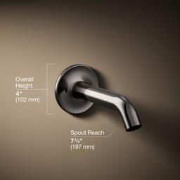Kohler Purist Wall-mount bath spout - Vibrant Titanium - image 3