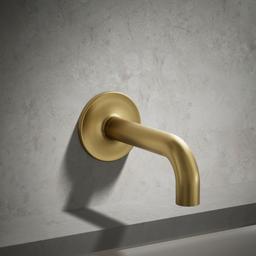 Kohler Purist Wall-mount bath spout - Vibrant Brushed Moderne Brass - image 2