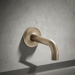 Kohler Purist Wall-mount bath spout - Vibrant Brushed Bronze - image 2
