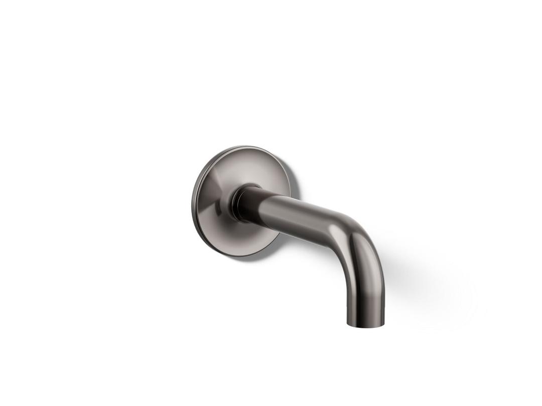 Kohler Purist Wall-mount bath spout - Vibrant Titanium by Kohler