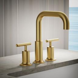 Kohler Purist Deck-mount bath spout - Vibrant Brushed Moderne Brass - image 2