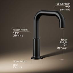 Kohler Purist Deck-mount bath spout - Matte Black - image 3