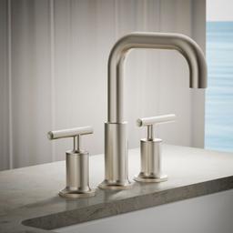 Kohler Purist Deck-mount bath spout - Vibrant Brushed Nickel - image 2