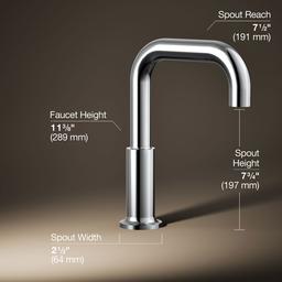 Kohler Purist Deck-mount bath spout - Polished Chrome - image 3