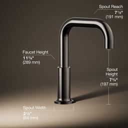 Kohler Purist Deck-mount bath spout - Vibrant Titanium - image 3