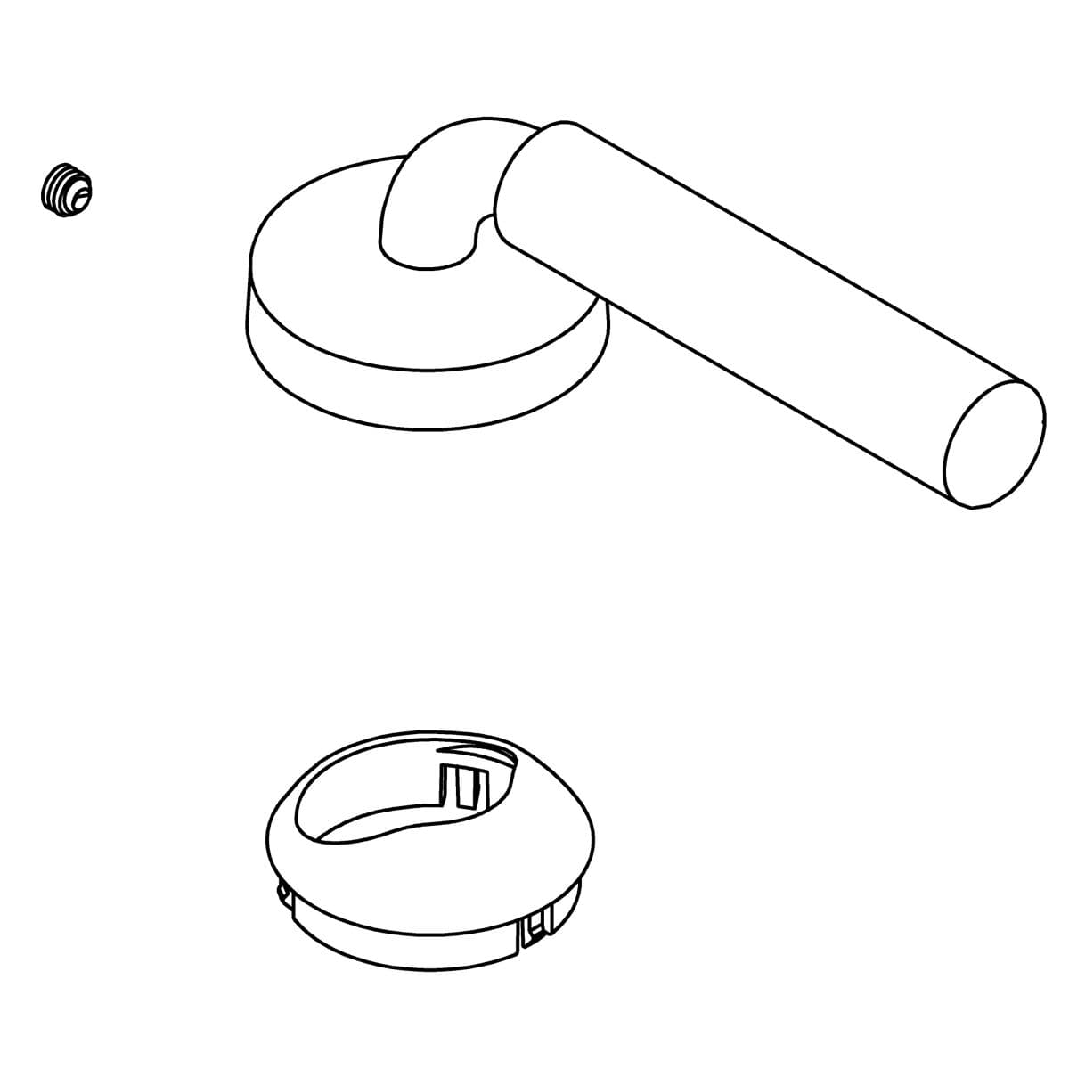 Kohler Genuine Parts Handle KIT - Vibrant Brushed Moderne Brass by Kohler Genuine Parts