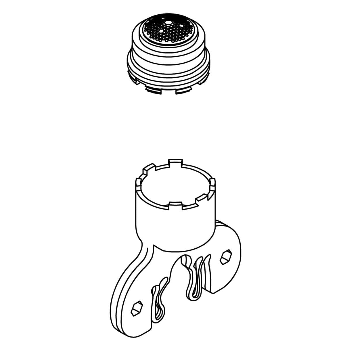 Kohler Genuine Parts Aerator KIT, 1.2 GPM - Vibrant Brushed Moderne Brass by Kohler Genuine Parts