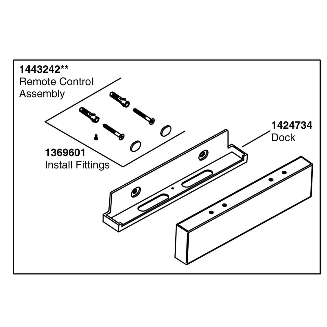 Kohler Genuine Parts Remote Control ASM - Biscuit by Kohler Genuine Parts