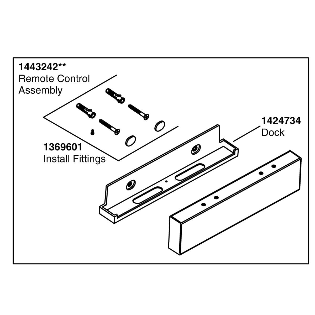 Kohler Genuine Parts Remote Control ASM - White by Kohler Genuine Parts