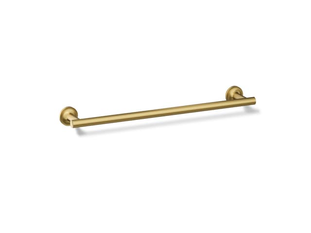 Kohler Purist 18'' towel bar - Vibrant Brushed Moderne Brass