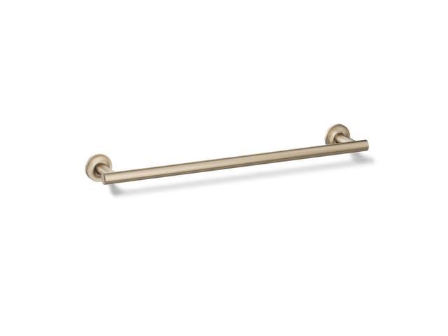 Kohler Purist 18'' towel bar - Vibrant Brushed Bronze