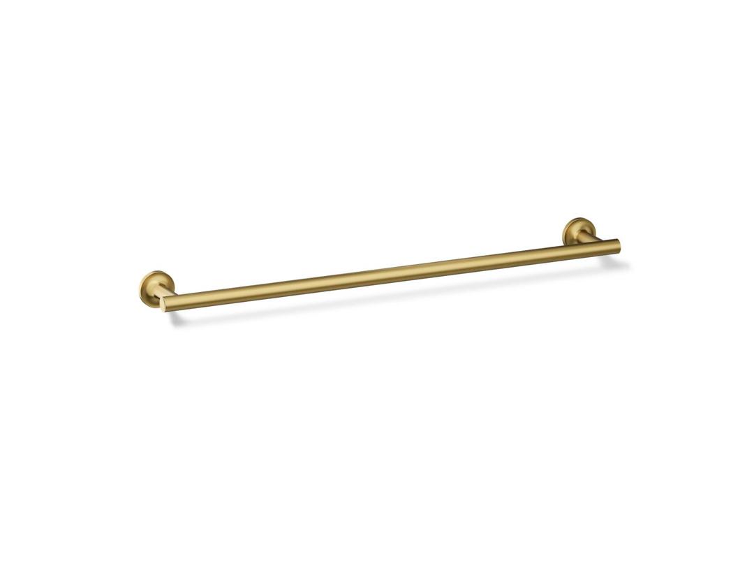 Kohler Purist 24'' towel bar - Vibrant Brushed Moderne Brass by Kohler
