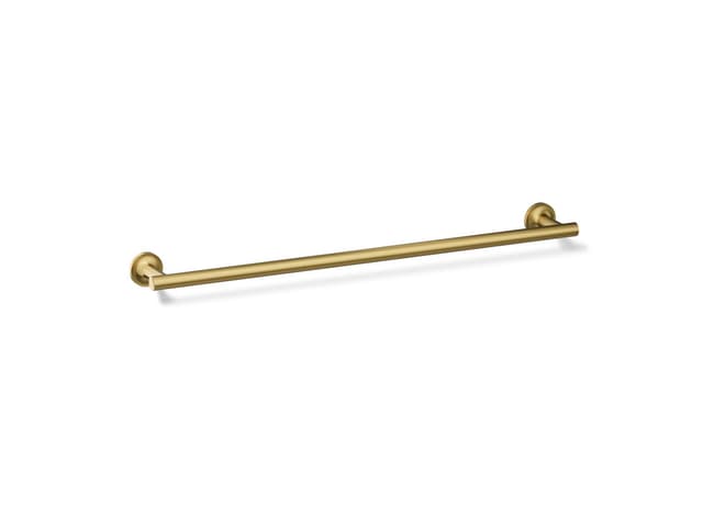 Kohler Purist 24'' towel bar - Vibrant Brushed Moderne Brass