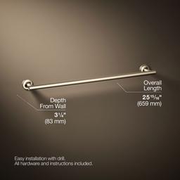 Kohler Purist 24'' towel bar - Vibrant Brushed Bronze - image 3