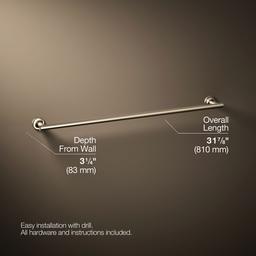 Kohler Purist 30'' towel bar - Vibrant Brushed Bronze - image 3