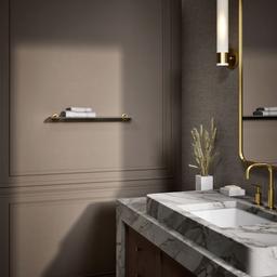 Kohler Purist Glass shelf - Vibrant Brushed Moderne Brass - image 4