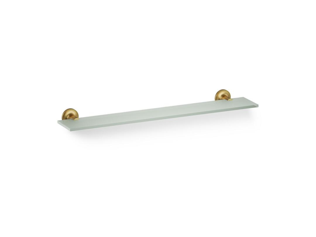 Kohler Purist Glass shelf - Vibrant Brushed Moderne Brass by Kohler