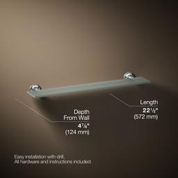 Kohler Purist Glass shelf - Polished Chrome - image 3