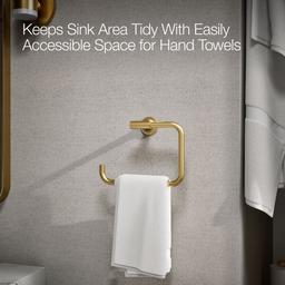 Kohler Purist Towel ring - Vibrant Brushed Moderne Brass - image 4