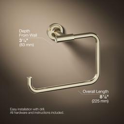 Kohler Purist Towel ring - Vibrant French Gold - image 3